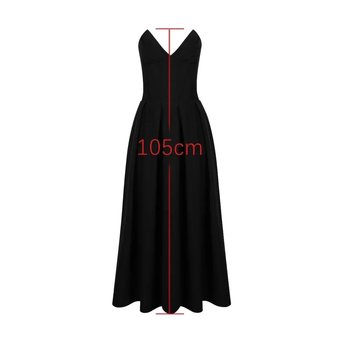 Nordsdom Black Elegant Wedding Events Dress Sexy Strapless Corset Dress Midi Christmas Party Dresses for Women Clothing 2023