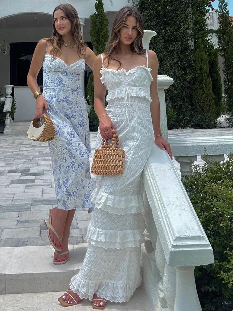 Nordsdom High Quality Summer Wedding Guest Dress Women 2023 White Occasionwear Maxi French Style Evening Birthday Party Dress