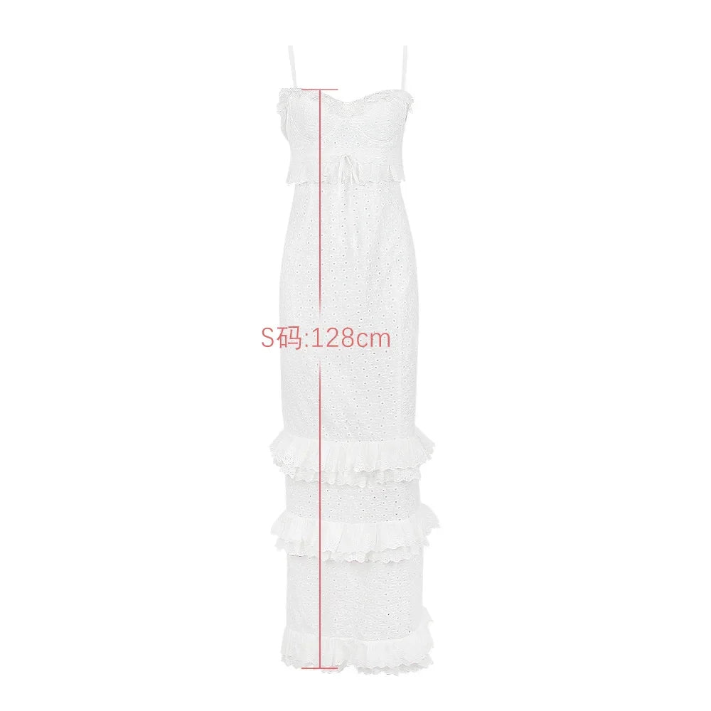 Nordsdom High Quality Summer Wedding Guest Dress Women 2023 White Occasionwear Maxi French Style Evening Birthday Party Dress