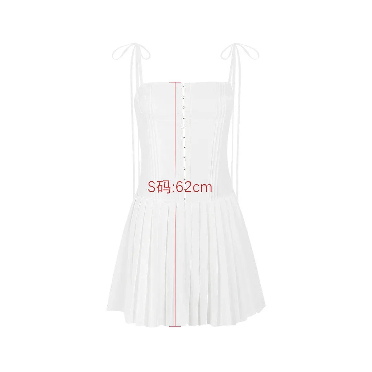 Nordsdom Summer White A Line Dress Elegant Spaghetti Strap Bodycon Party Dresses Casual Ruched Holiday Dress Women 2023